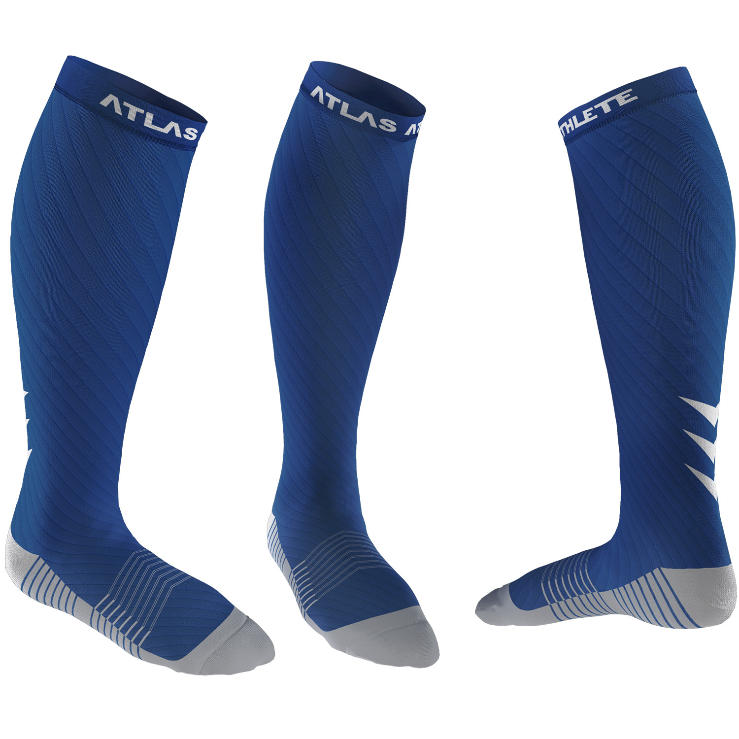 Atlas Athlete Compression Socks New Unisex  Small Medium Black/Grey £6.50 